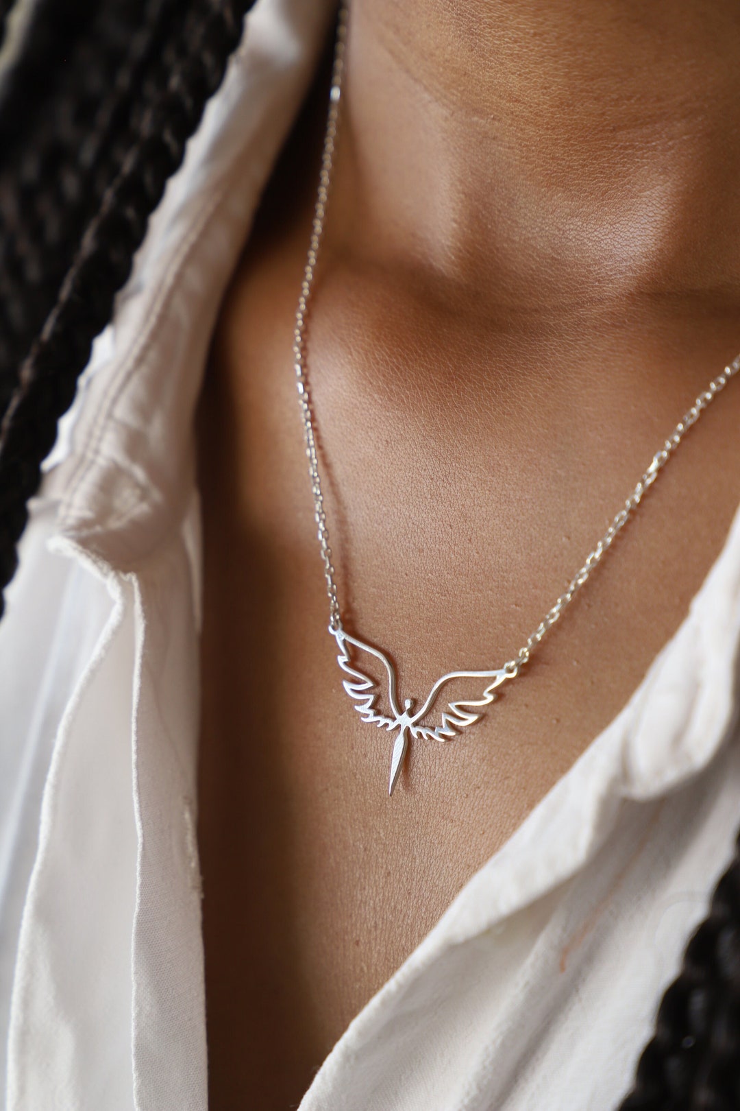 STRONG LOTUS SILVER NECKLACE OUR's ネックレス