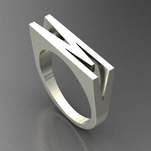 Anillo con monograma del alfabeto, anillo con el alfabeto estético, anillo con inicial personalizado, anillo con letra personalizada, regalos para el mejor amigo, anillo con inicial gruesa