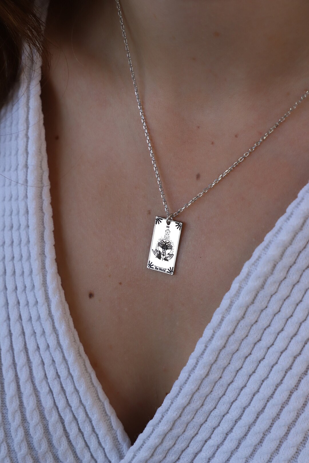 •TAROT TALISMAN• silver necklace (18