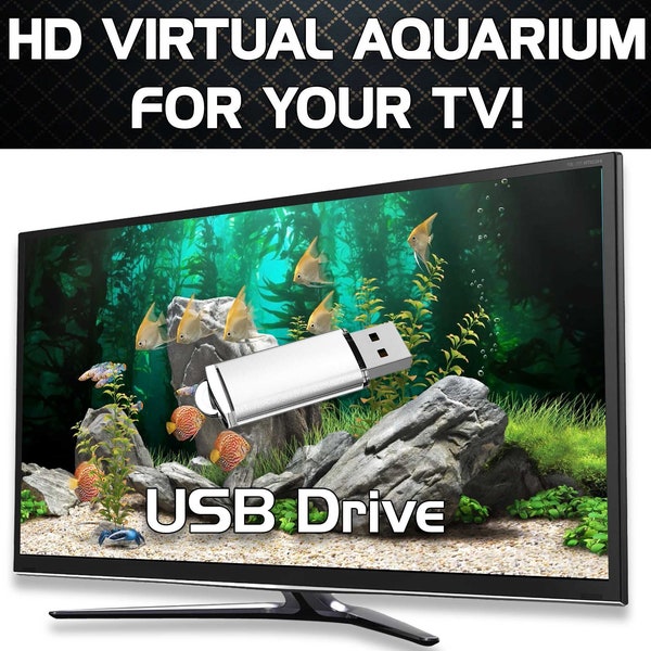 Aquariumvissentank voor uw tv! - 18 Hi Definition Ontspannende scènes in 16:9 1080p HD-resolutie - Geanimeerd achtergrondaquarium.