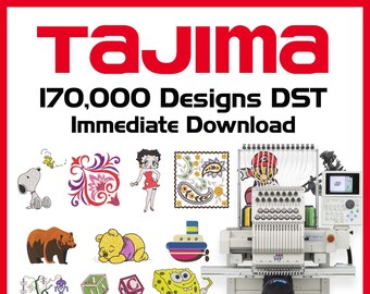 Collection de motifs de broderie Tajima Télécharger - plus de 170 000 fichiers de broderie en DST. Également compatible avec les machines Bernina.