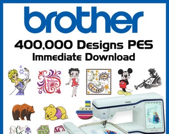 Verzameling borduurontwerpen Brother Machine Download - meer dan 400.000 borduurbestanden in PES. Ook compatibel met Babylock-machines