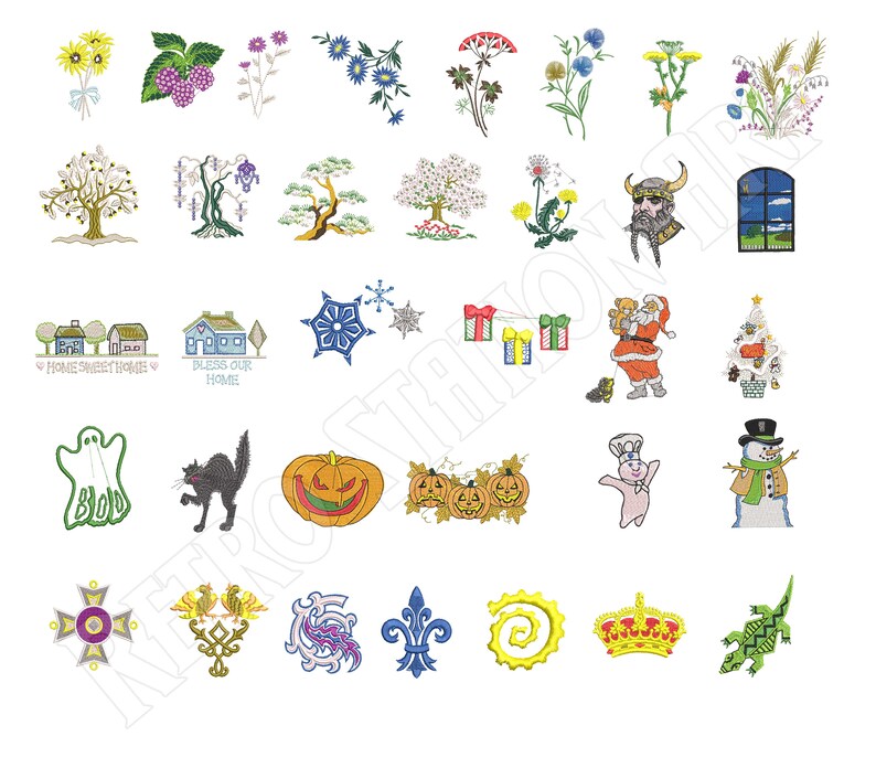 Embroidery Designs Collection Bernina Machine Download Over Etsy