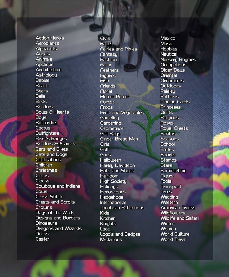 170000 Janome Embroidery Machine Files Collection in JEF Etsy