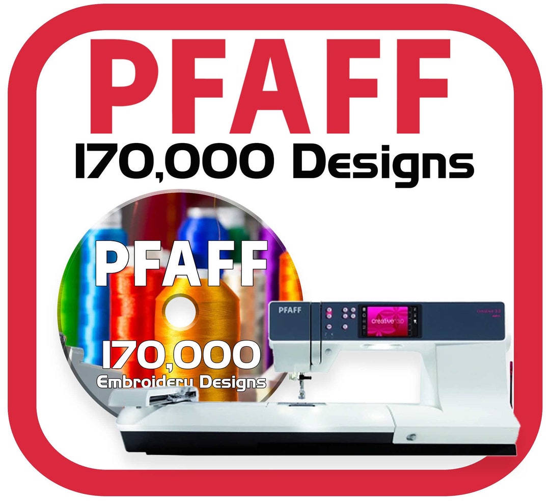 170,000 PFAFF Embroidery Machine Files Collection in VP3 Format on DVD