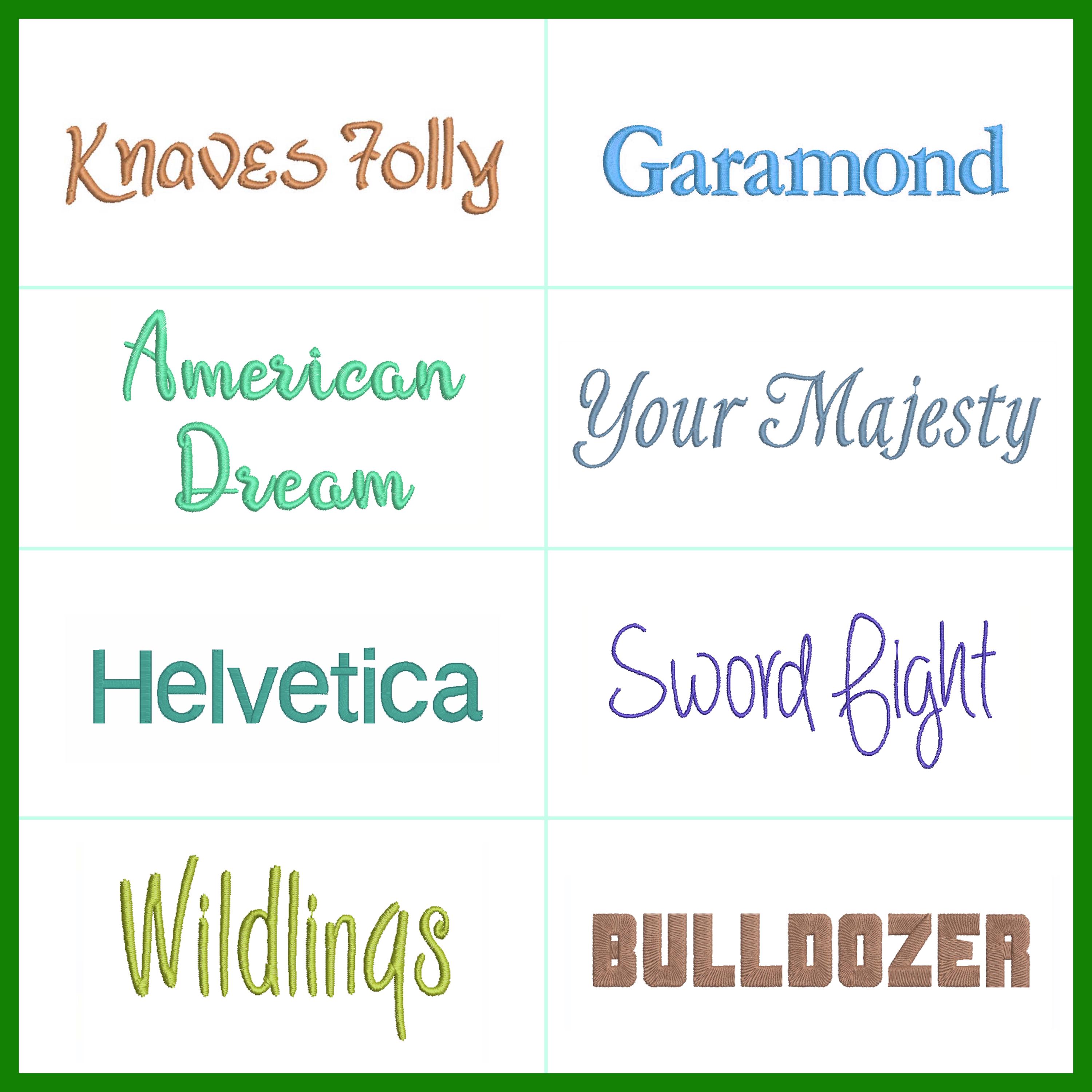 DST Embroidery Fonts: 500 Tajima Machine Bundle (1 - 3 Inch) - Etsy