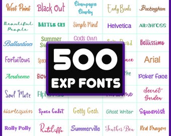 EXP Stickschrift: 500 Bernina Machine Letters Bundle (1 - 3 inch)