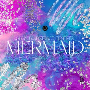 Clipart PNG de brillo de sirena: tinta de alcohol, textura iridiscente, acuarela, salpicaduras holográficas, pintura metálica, arte digital abstracto