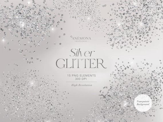 Download Silver Glitter Paint Brush with Sparkly Snowflakes