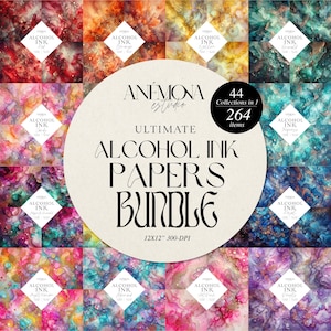 Carte per inchiostro alcolico, carte per acquerello Bundle - Bundle di carte per inchiostro alcolico, bundle di texture liquide, download immediato, uso commerciale