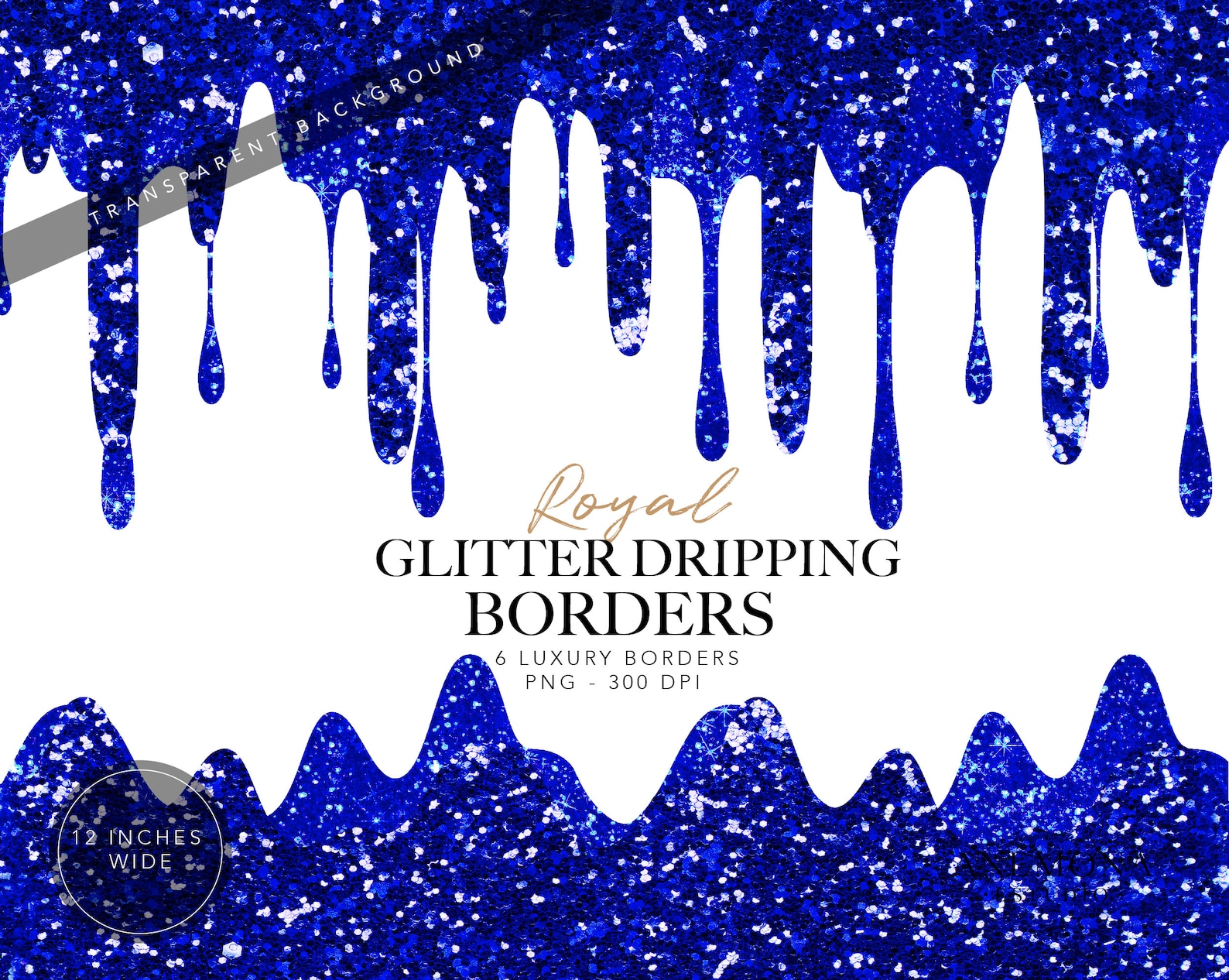 Royal Blue Dripping Royal Drips Borders Drip Glitter Etsy