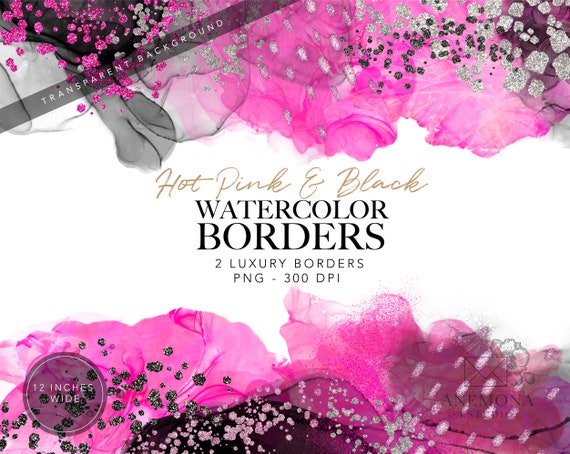 Hot Pink Heart Border Clip Art at Clker.com - vector clip art ...
