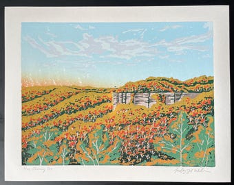 Autumn Landscape Print / Red River Gorge Art Print