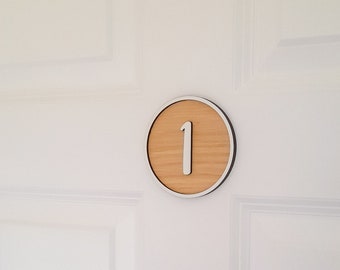 Personalised Bedroom Sign, Room Sign, Room Decor, Door Number, Bedroom, Hotel Door Numbers, Flat Door Number