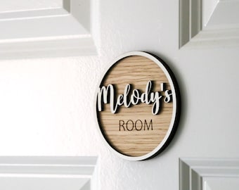 Personalised Bedroom Sign, Children Sign, Room Sign, Room Décor, Name Sign, Name Plaque, Nursery, Bedroom  Kids Sign,