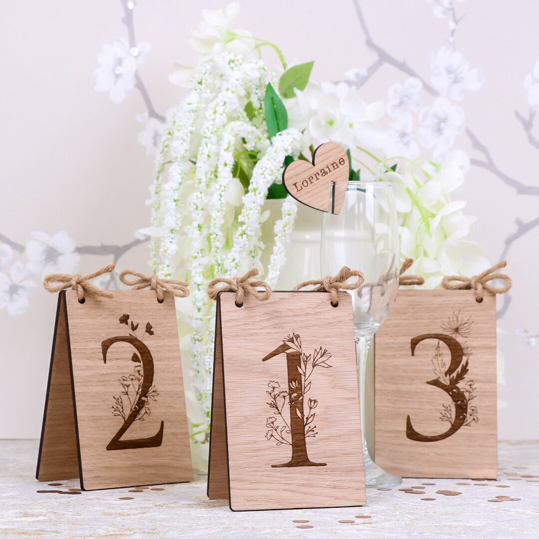 Wooden Table Names for Wedding, Wedding Table Name, Table Numbers, Rustic Wedding, Wedding Decor