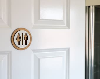Bathroom Door Sign Plaque, Holiday Let Door Signs, Toilet Bath, New Home Gift, Hotel Room Signs