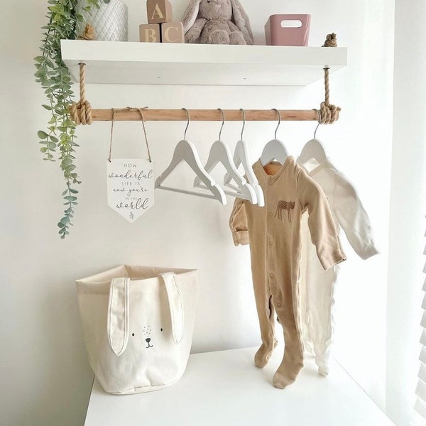 Nursery Shelf With Rail Etsy UK