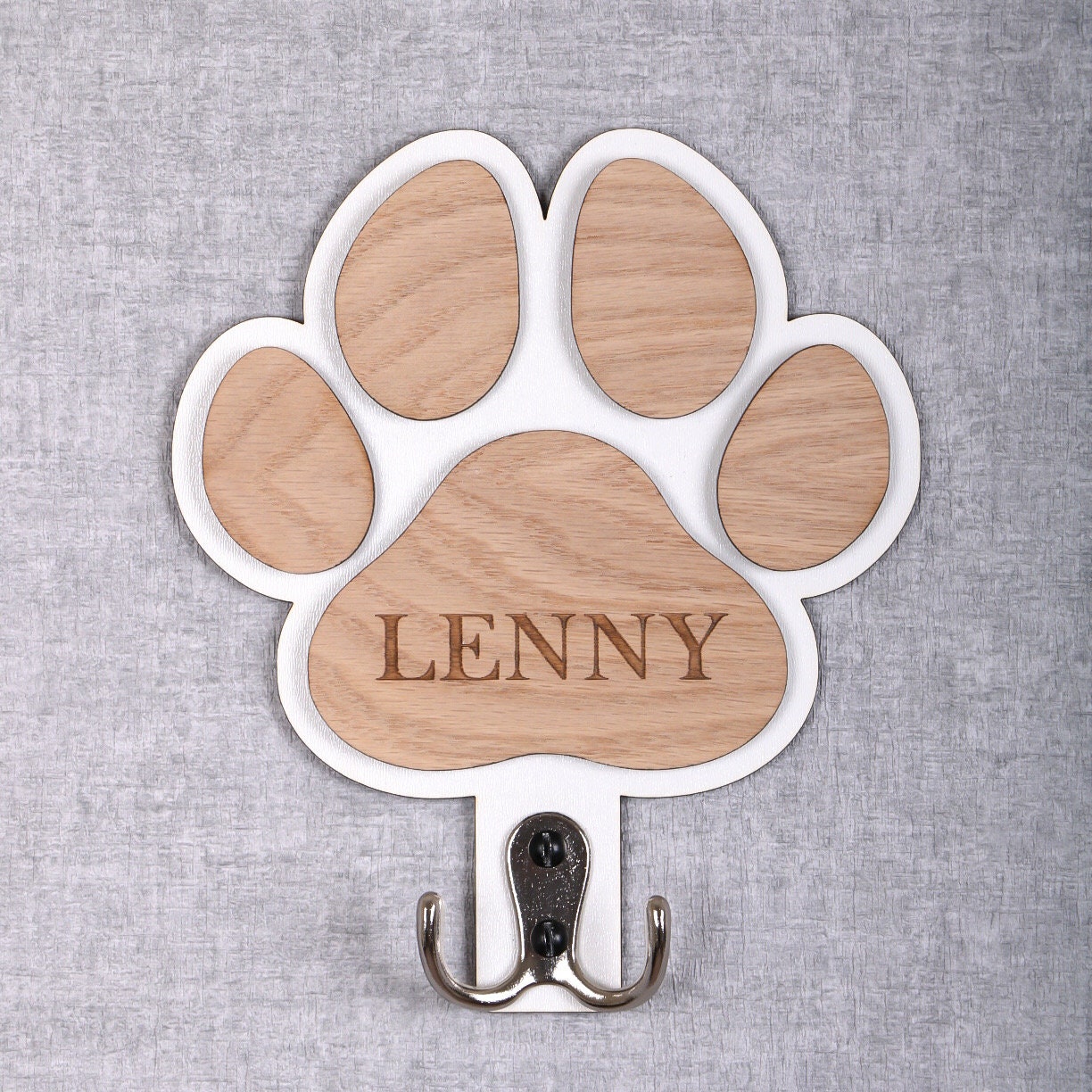 Personalised Dog Lead Holder/hook Dog Lovers Gift Dog Paw Etsy UK