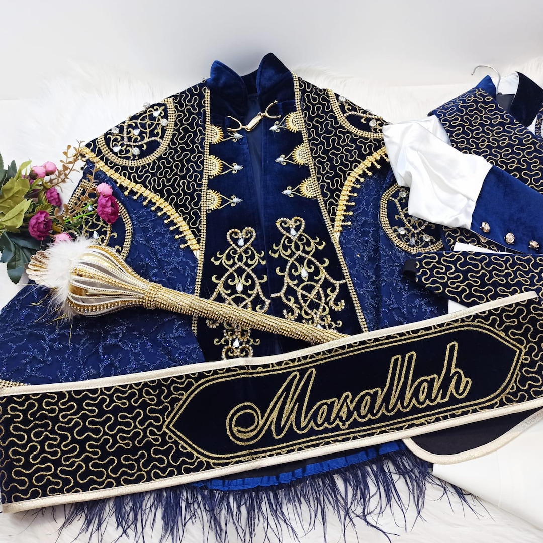 Circumcision Suit, Sünnet Costume, Boys Mevlut Suit, Baptism Outfit ...