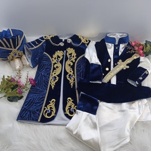 Tenue de garçons, Séance photo, Vêtements de bébé Eid, Costume de circoncision pour garçons, Costume Mevlut pour garçons, Costume Prince, Costume Mevlut pour garçons image 3