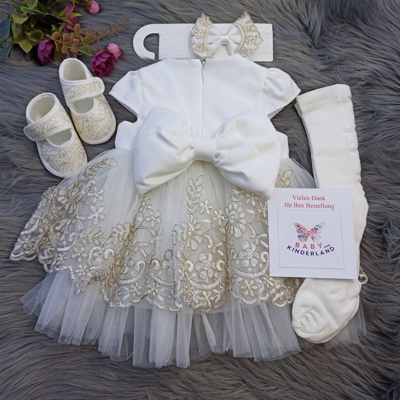 Baby Mädchen Taufanzug, Baby Mädchen Mevlüt, Baby Mädchen Kleidung, Fotoshooting, Baby Eid Kleidung, Prinzessin Kleidung Bild 10