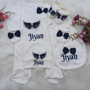Geschenk zur Geburt - Strampler Set mit Flügel - Strampler Set Geschenk - Tolles Geschenk - Geschenk Ide zur Geburt