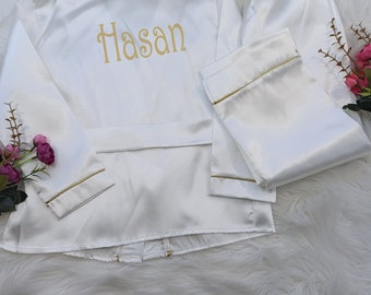 Pyjamaset voor besnijdenis, pyjamaset voor besnijdenis, gepersonaliseerde besnijdenisset, besnijdenisbroek, besnijdenispyjama met naam