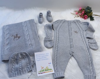 Knit Newborn Set 100% Cotton, Natural Baby Clothes, Pure Cotton, Triko Bebek Takımı, Knit Newborn Set, Organic Baby Clothes