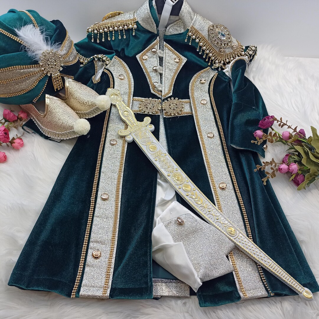 Kaftan Sünnet Elbisesi, Circumcision Costume, Boys' Mevlut Suit, Prince ...