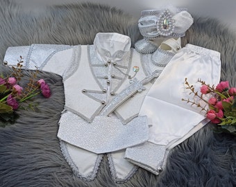 Costume da principe, Mevlüt per neonato, vestito per neonato, circoncisione per neonato, servizio fotografico per compleanno, vestito per neonato Eid