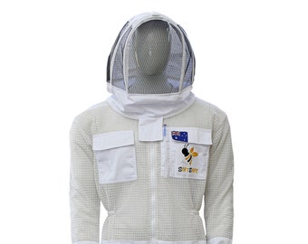 Beekeeping Ventilation Suit 3 Layer Ultra suit Apiculture Breathable with Fency veil Protection for Beekeeper Protective Suit