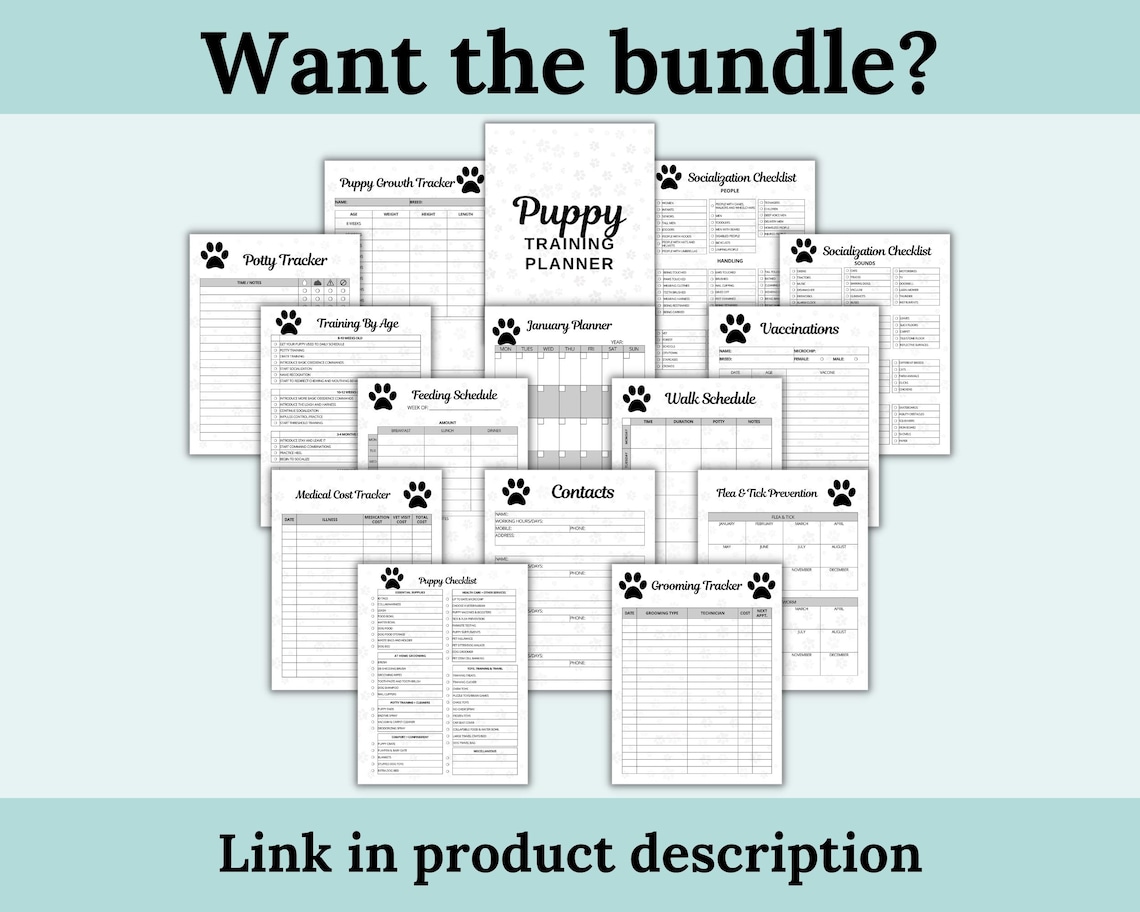 New Puppy Checklist, New Puppy Shopping List, Printable Puppy Checklist ...