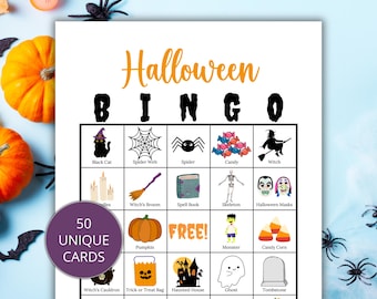 Bingo De Halloween Para 24 Jugadores – Tarjetas Con Temática De Miedo – Juego Familiar Y Fiestas De Disfraces