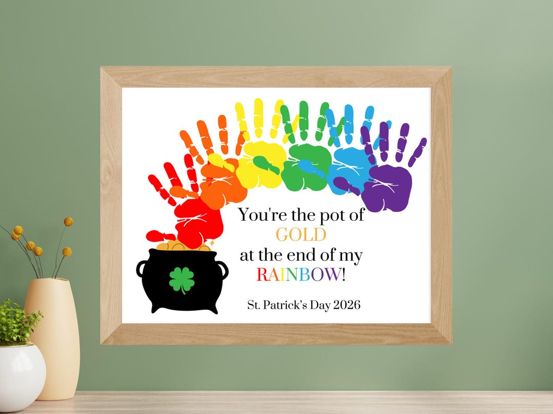 St. Patrick's Day Handprint Craft, St Patricks Day Handprint Art ...