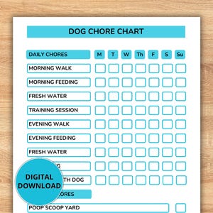 Tabla de tareas para perros, Registro de cuidados para perros, Lista de verificación para el cuidado de cachorros, Tabla de tareas para cachorros recién nacidos