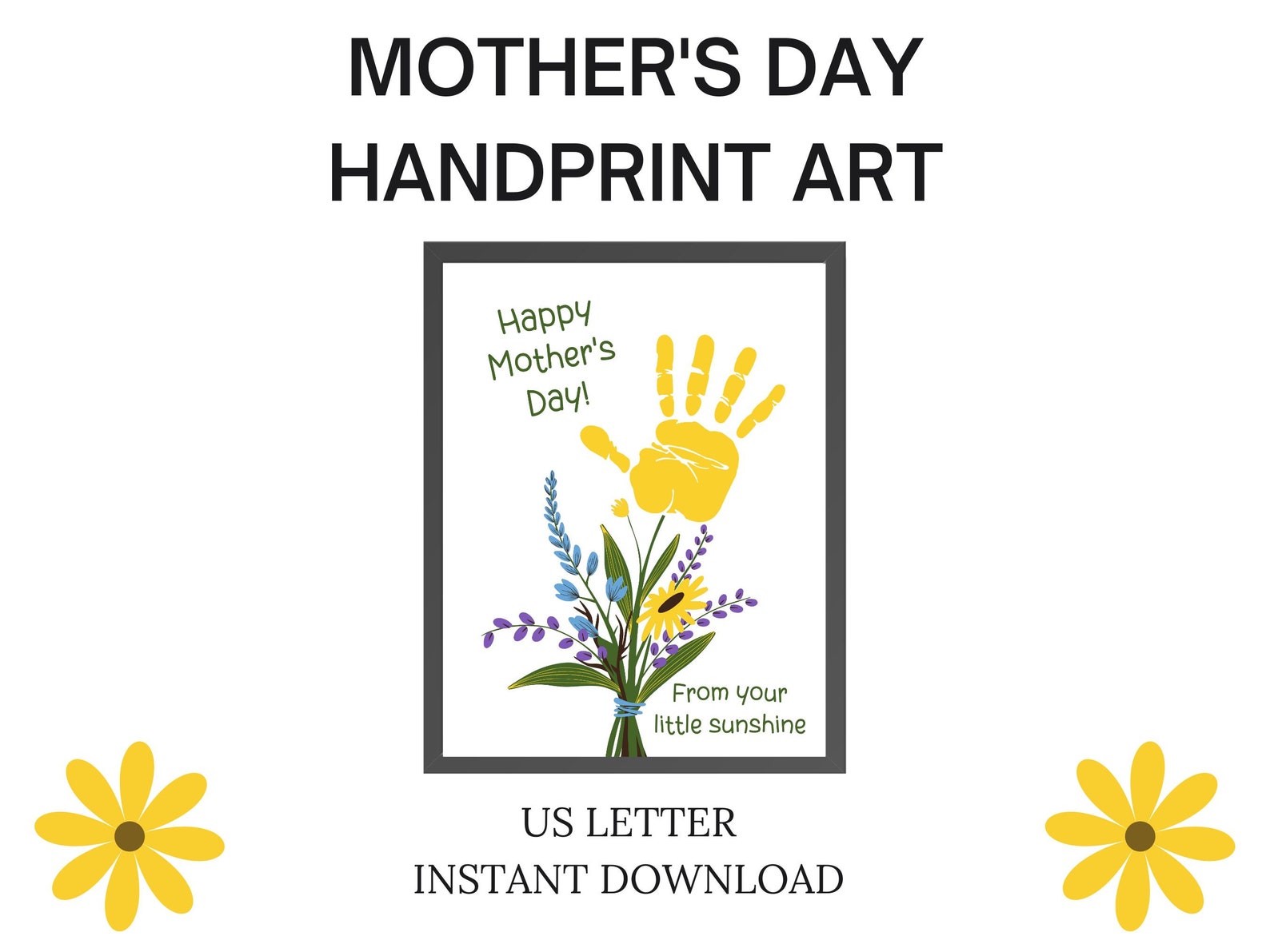 Mother's Day Handprint Craft, Mother's Day Handprint Art, Handprint