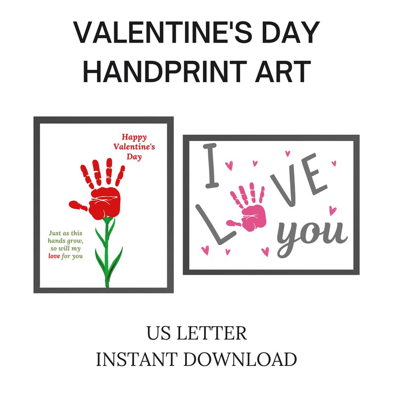 Valentine's Day Handprint Craft, Valentine's Day Handprint Art ...