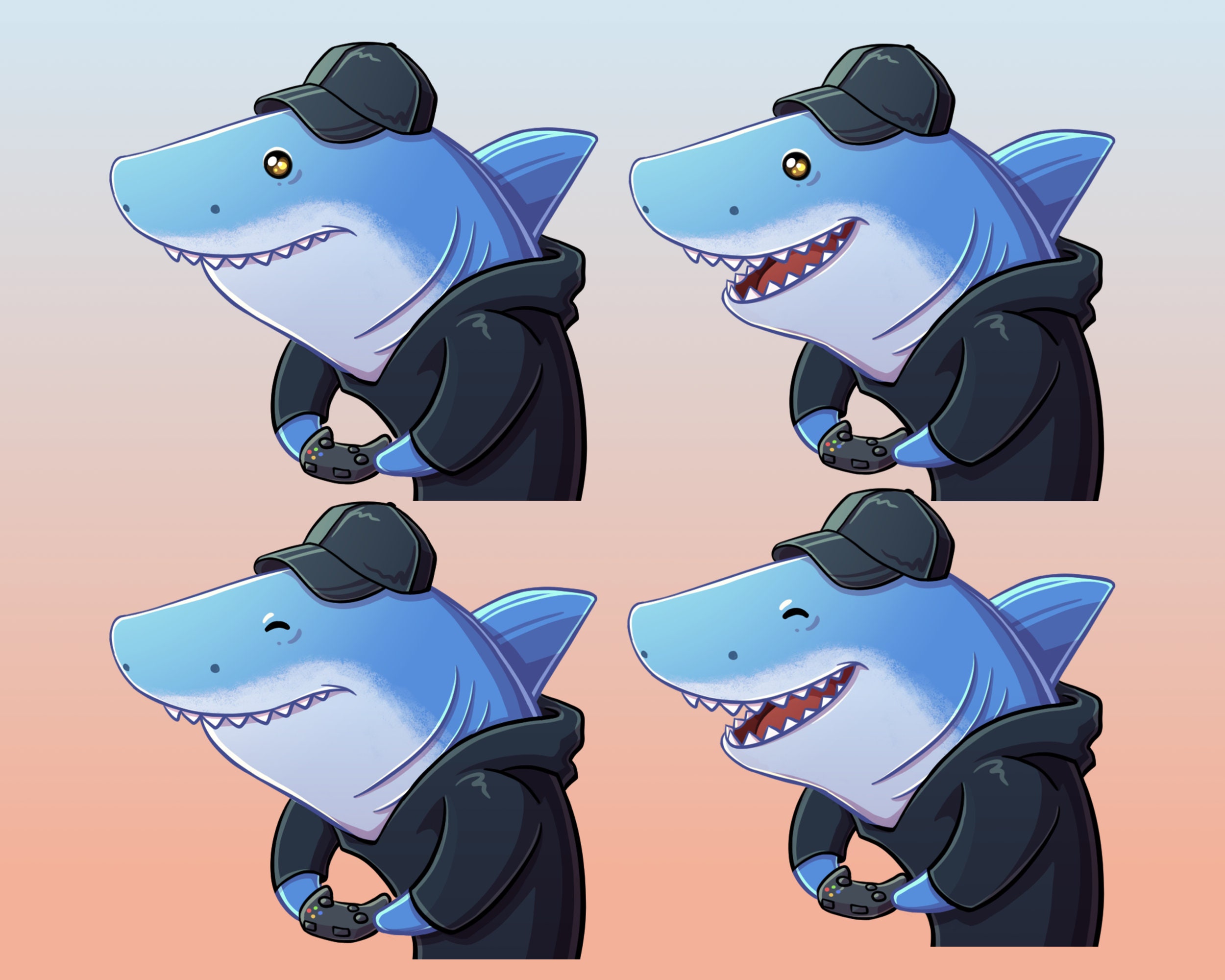 Shark PNG Tuber / Shark / Livestreams on Twitch / Youtube - Etsy