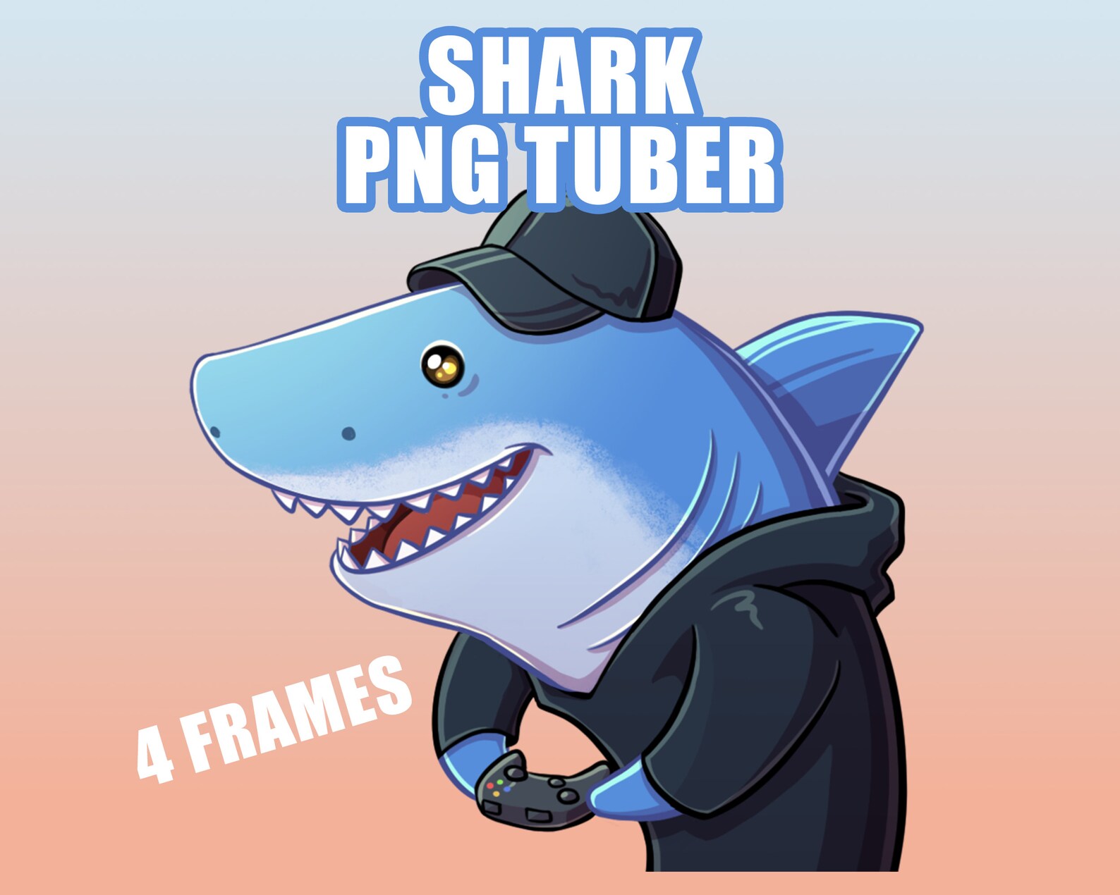 Shark PNG Tuber / Shark / Livestreams on Twitch / Youtube - Etsy