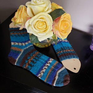 Handmade knitted socks, wool, socks