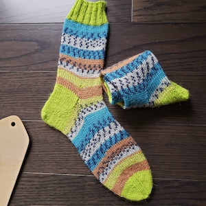Chaussettes Laine tricotée à la main