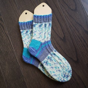 Chaussettes tricotées à la main Laine
