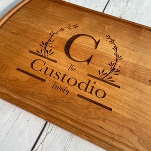Monogram Family Name Cutting Board