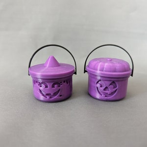 Mini Halloween Boo Buckets McDonalds Vintage Retro Purple 3D Print