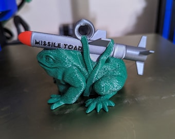Missile toad Christmas ornament 3D print