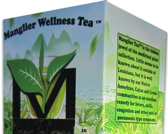 Manglier Tea Company - Manglier Tea - 10 bags - Makes 30 cups - Certified Creole