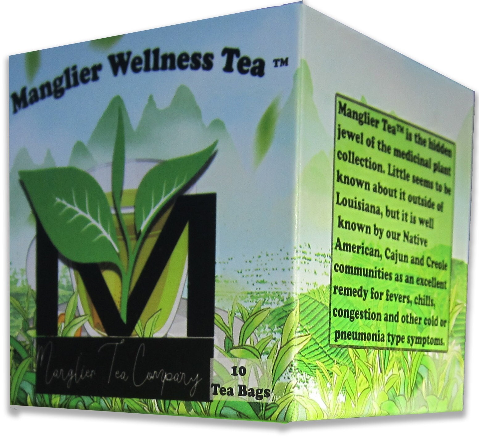 Manglier Tea Company Manglier Tea 10 Bags Makes 30 Cups Certified