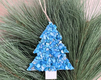 Shell Christmas Ornament, Shell Christmas Tree Ornament, Coastal ornament, Coastal Christmas, Beach Christmas Tree