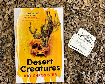 DESERT CREATURES by Kay Chronister horror book w/ Signed Bookplate